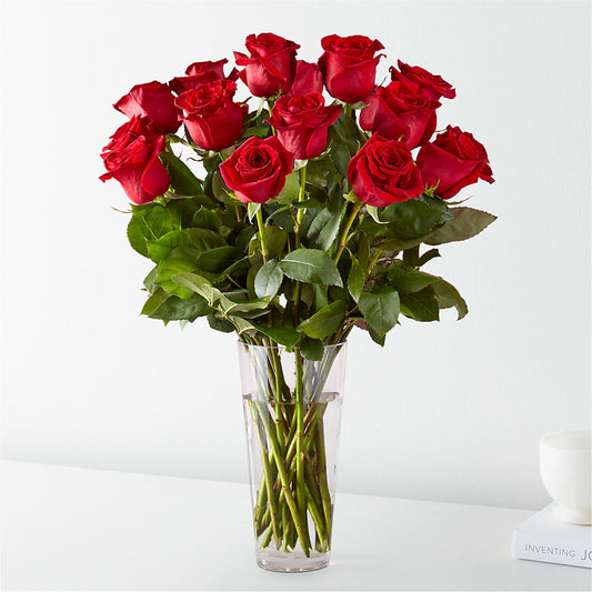 Long Stem Red Rose Bouquet – Olive Branch Flowers, Chittenango NY