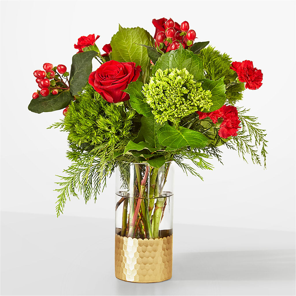 Plaid Throw Bouquet – Olive Branch Flowers, Chittenango NY