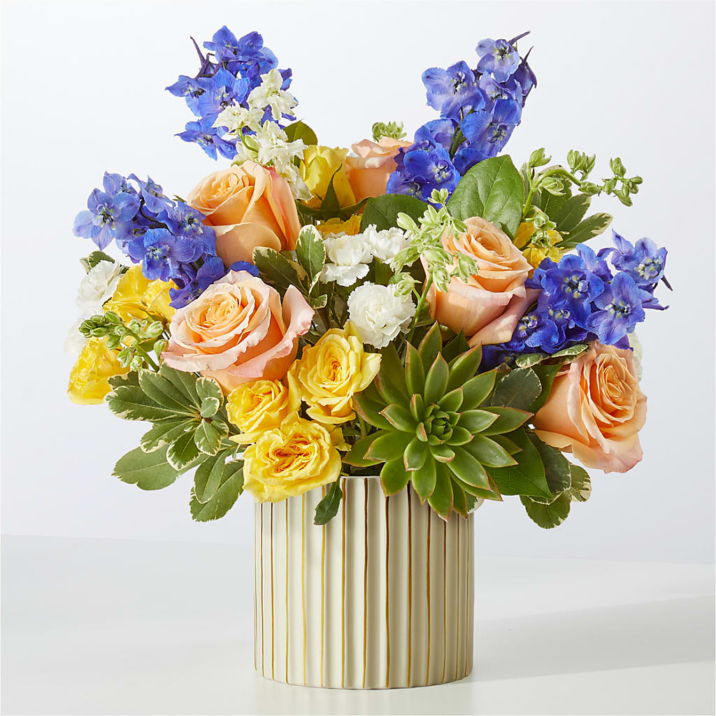 Cobalt Reverie Bouquet – Olive Branch Flowers, Chittenango NY