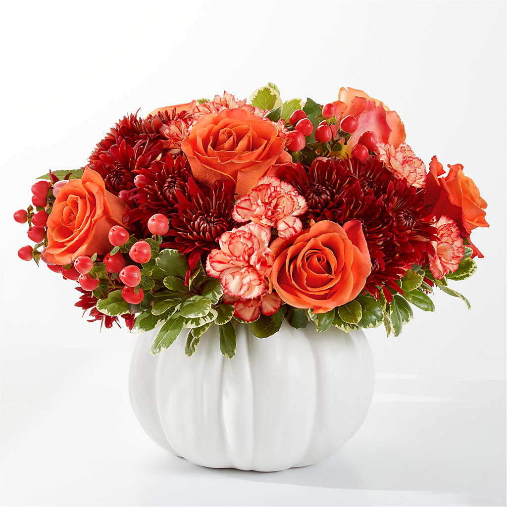 Autumn Air Pumpkin Bouquet – Olive Branch Flowers, Chittenango NY