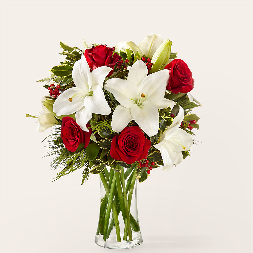 Sparkling Snowflakes Bouquet – Olive Branch Flowers, Chittenango NY