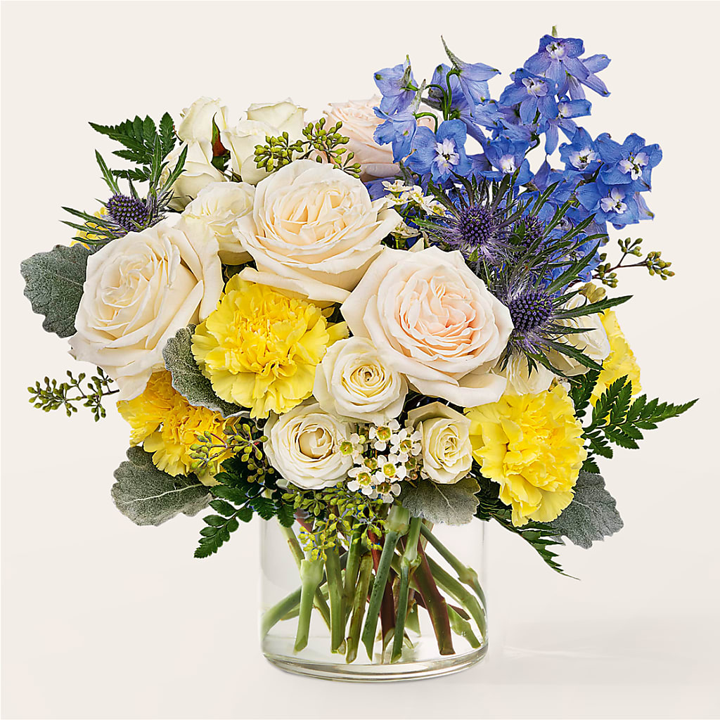 Lemon Sorbet Bouquet – Olive Branch Flowers, Chittenango NY
