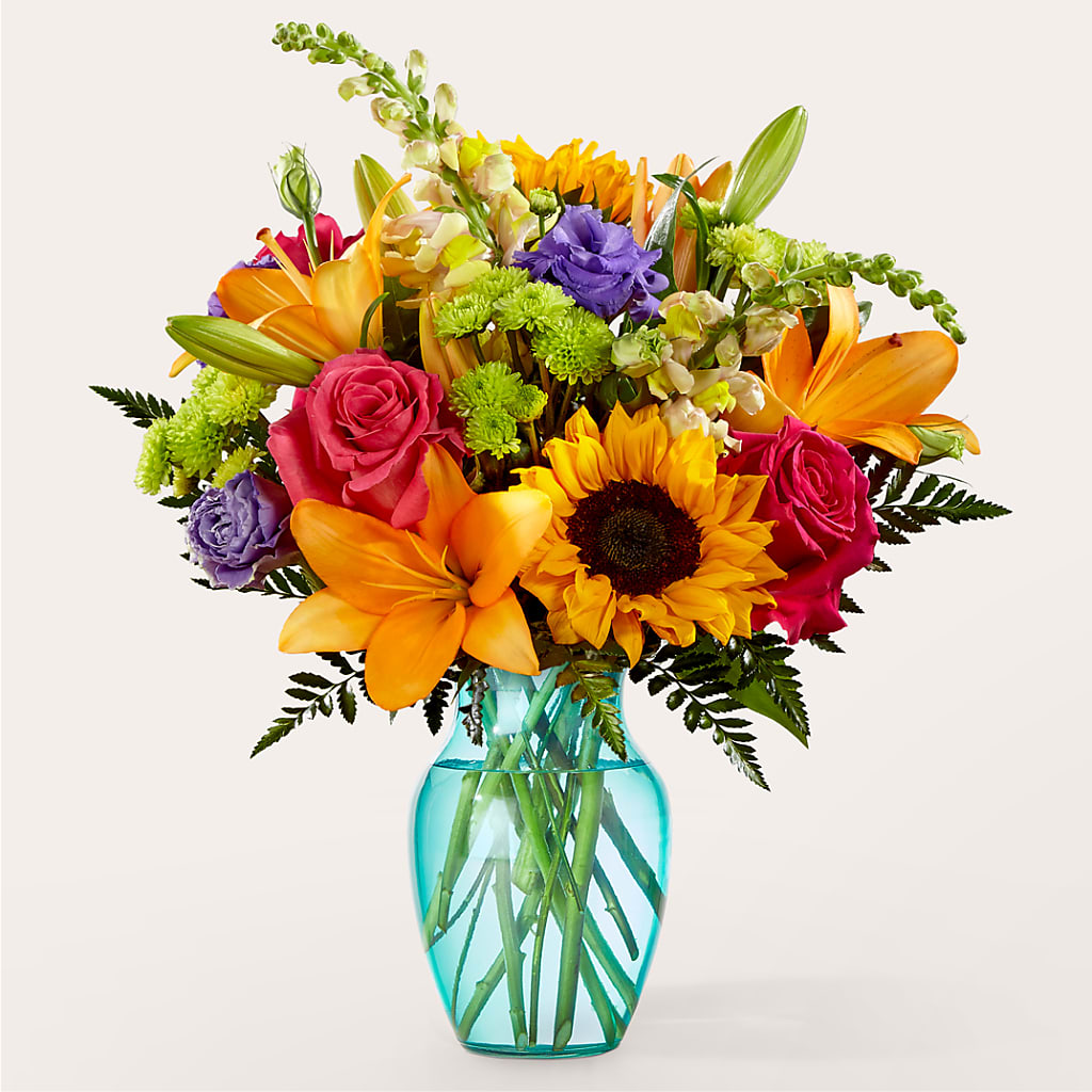 Double Rainbow Bouquet – Olive Branch Flowers, Chittenango NY