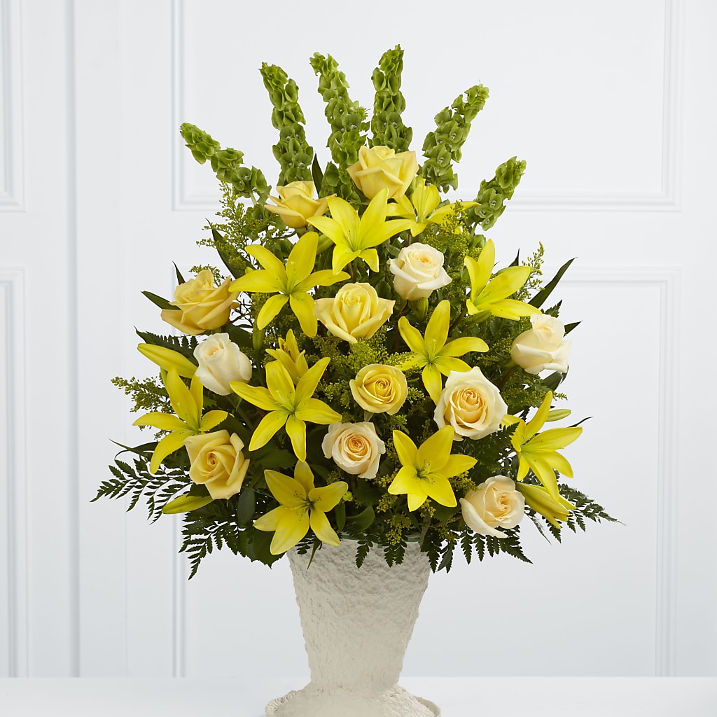 Golden Memories Arrangement – Olive Branch Flowers, Chittenango NY