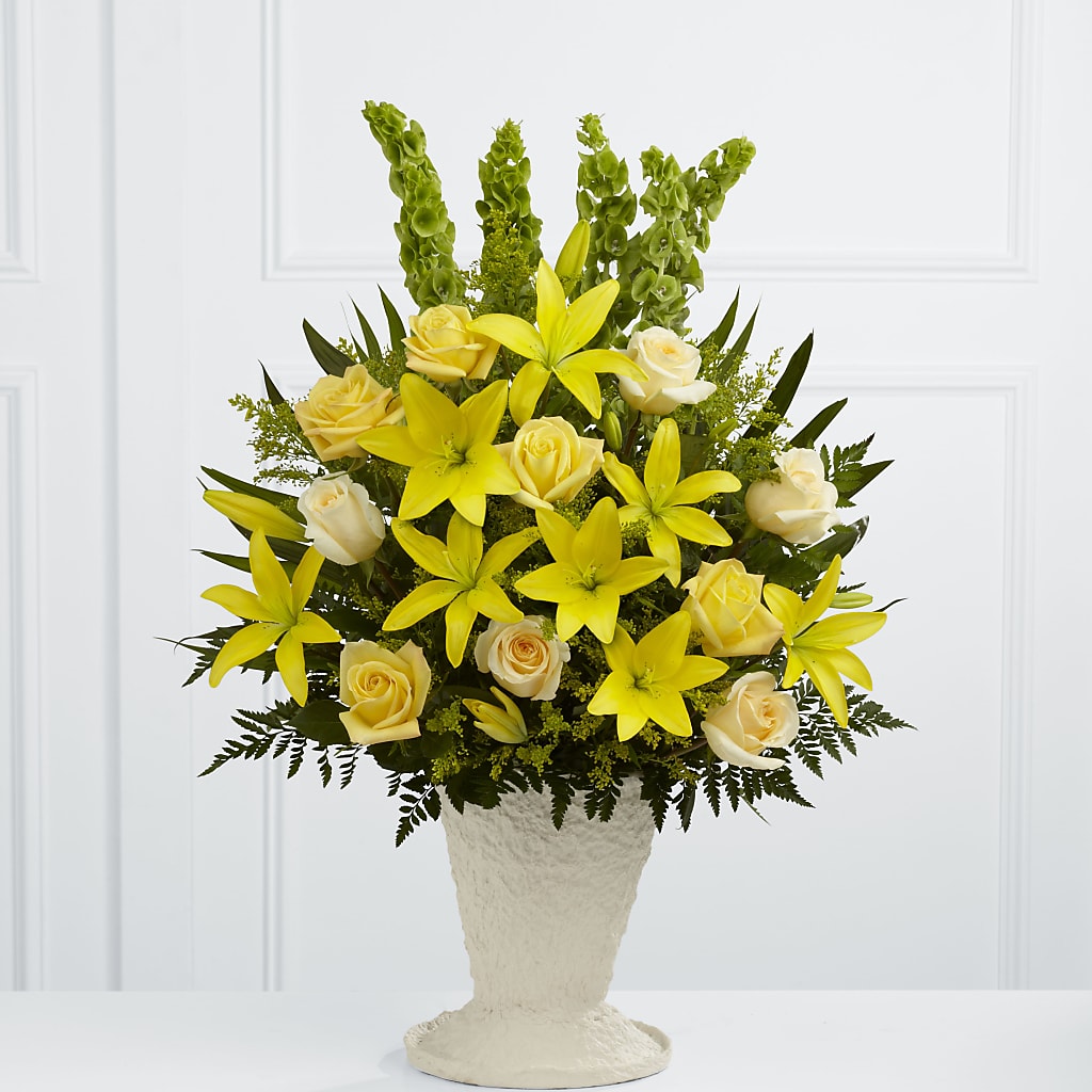 Golden Memories Arrangement – Olive Branch Flowers, Chittenango NY