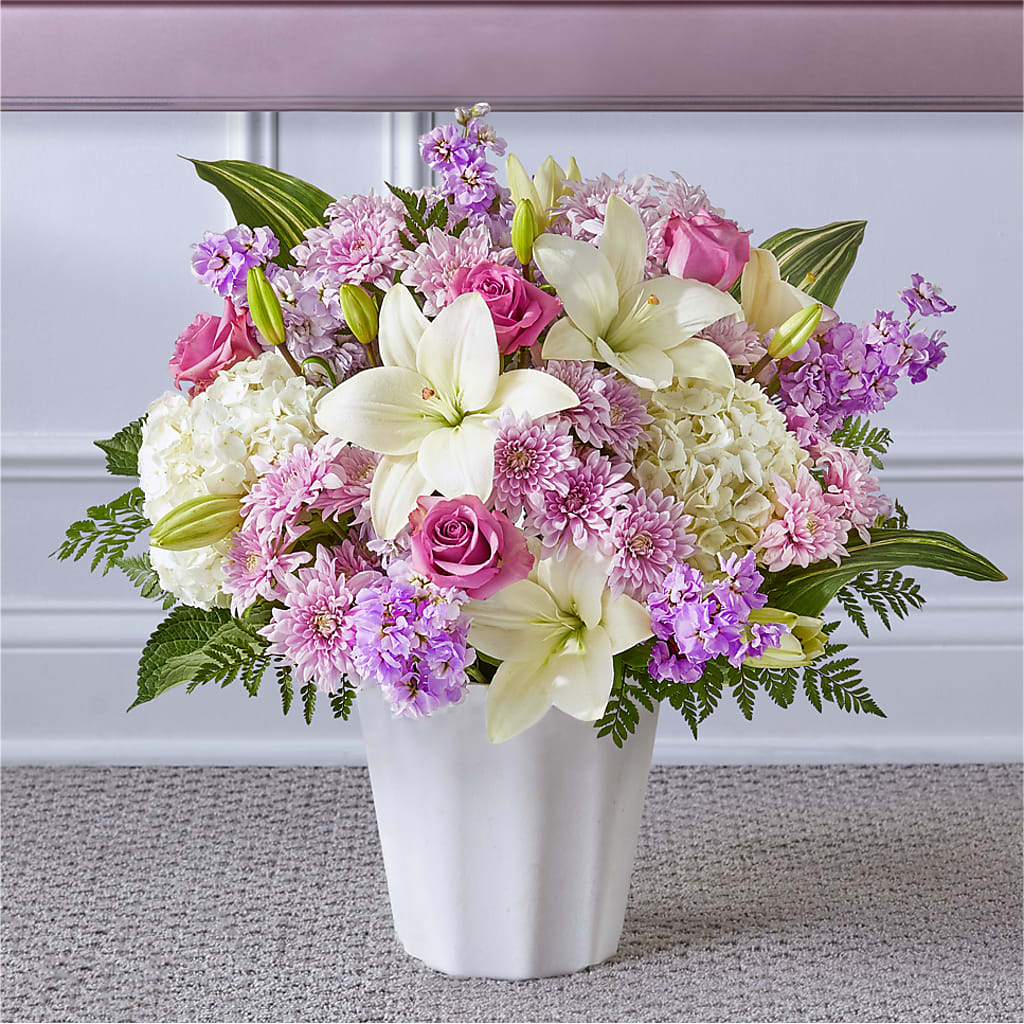 Heaven Sent Floor Basket – Olive Branch Flowers, Chittenango NY