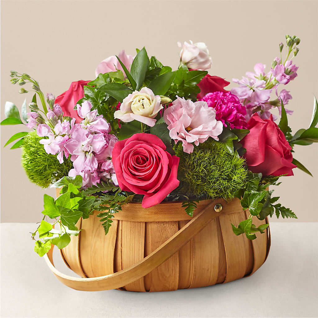 Radiance in Bloom Basket – Olive Branch Flowers, Chittenango NY