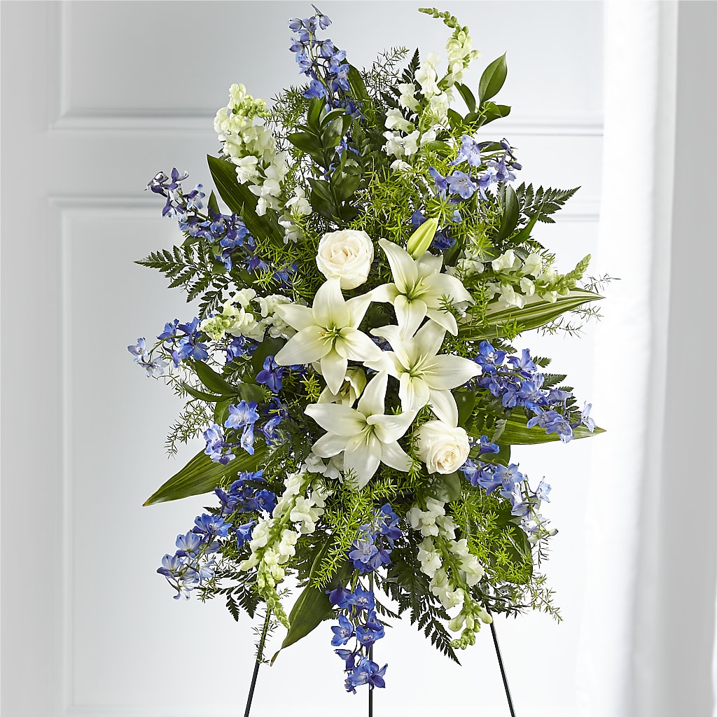 Faithful Friend Standing Spray – Olive Branch Flowers, Chittenango NY