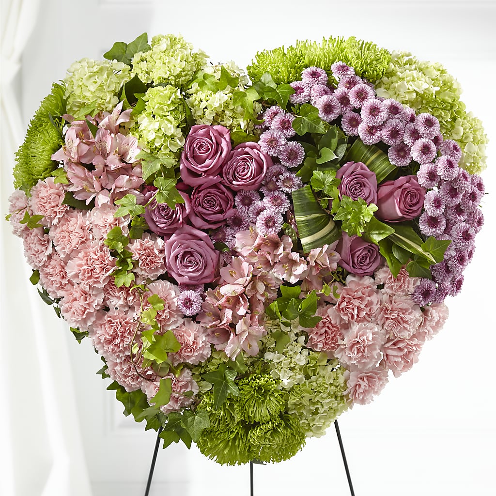 Heartwarming Standing Heart – Olive Branch Flowers, Chittenango NY