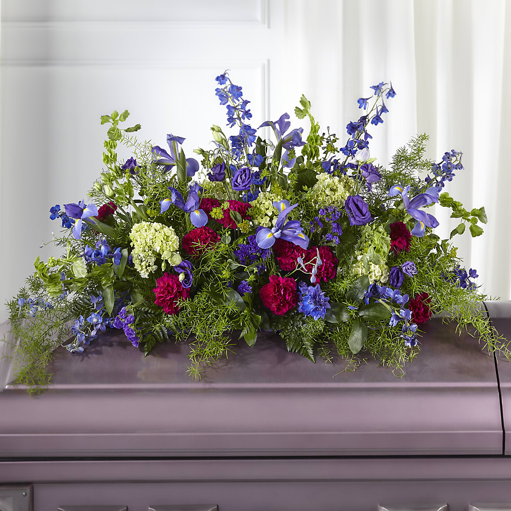 Always Treasured Casket Spray – Olive Branch Flowers, Chittenango NY
