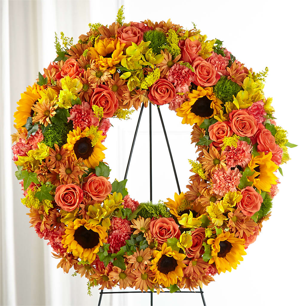 Autumnal Memories Wreath (Standard) – Olive Branch Flowers, Chittenango NY