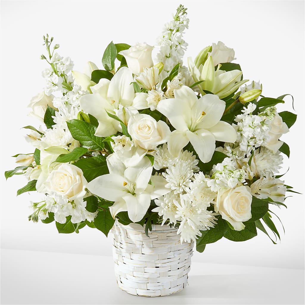 Peaceful Reflections Arrangement – Olive Branch Flowers, Chittenango NY