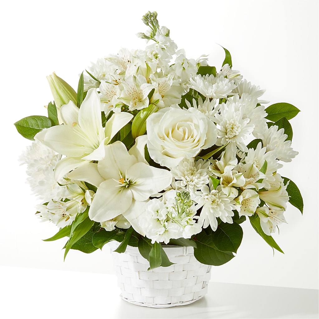 Peaceful Reflections Arrangement – Olive Branch Flowers, Chittenango NY