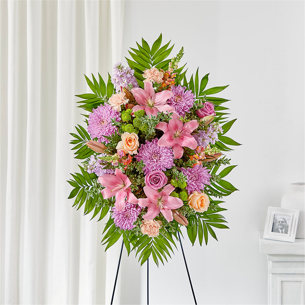 Love & Light Standing Spray – Olive Branch Flowers, Chittenango NY