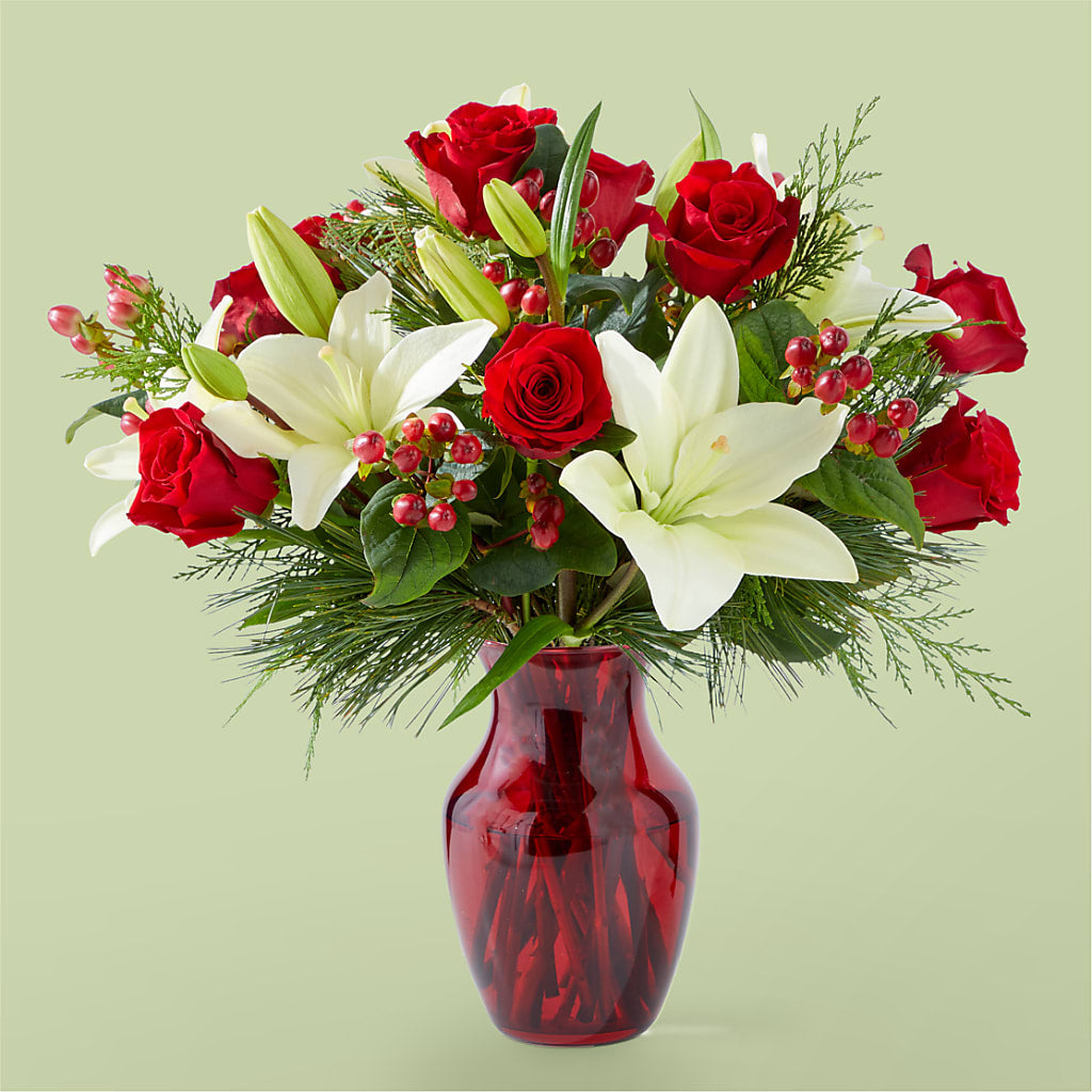 Evergreen Delight Bouquet – Olive Branch Flowers, Chittenango NY