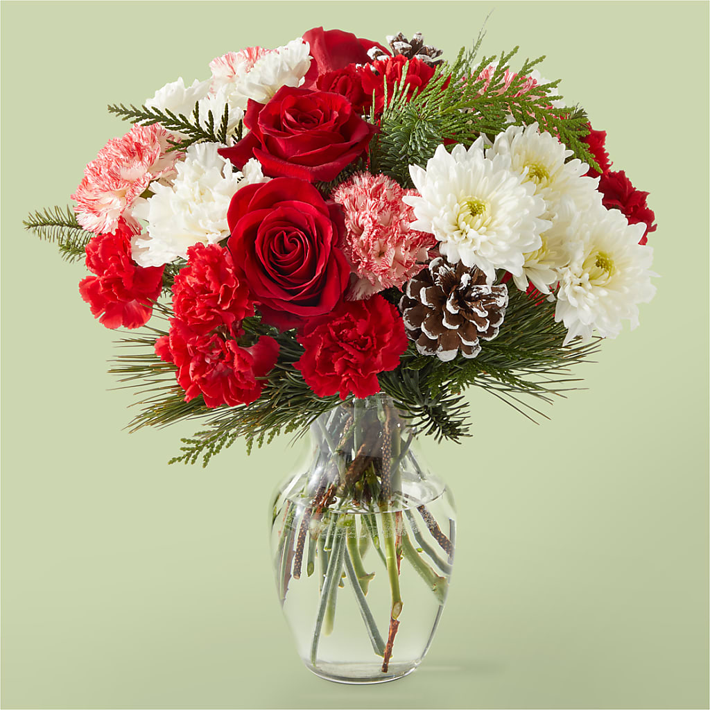 Candy Cane Lane Bouquet – Olive Branch Flowers, Chittenango NY