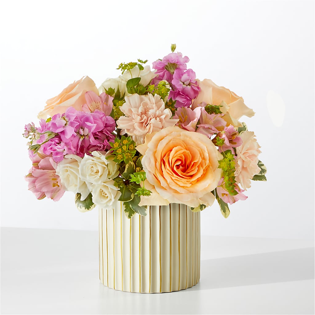 Paradise Bouquet with Ivory Vase – Olive Branch Flowers, Chittenango NY