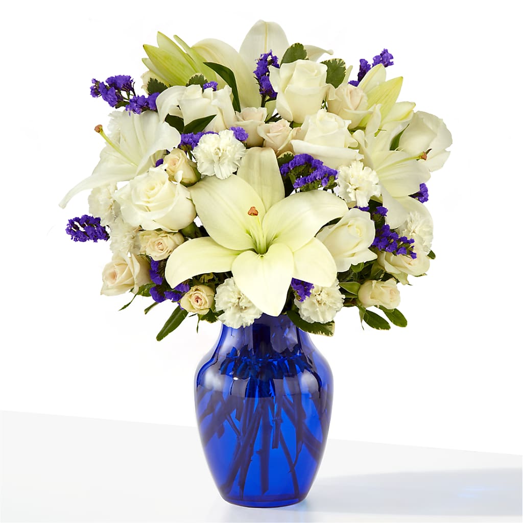 Sapphire Rush Bouquet – Olive Branch Flowers, Chittenango NY