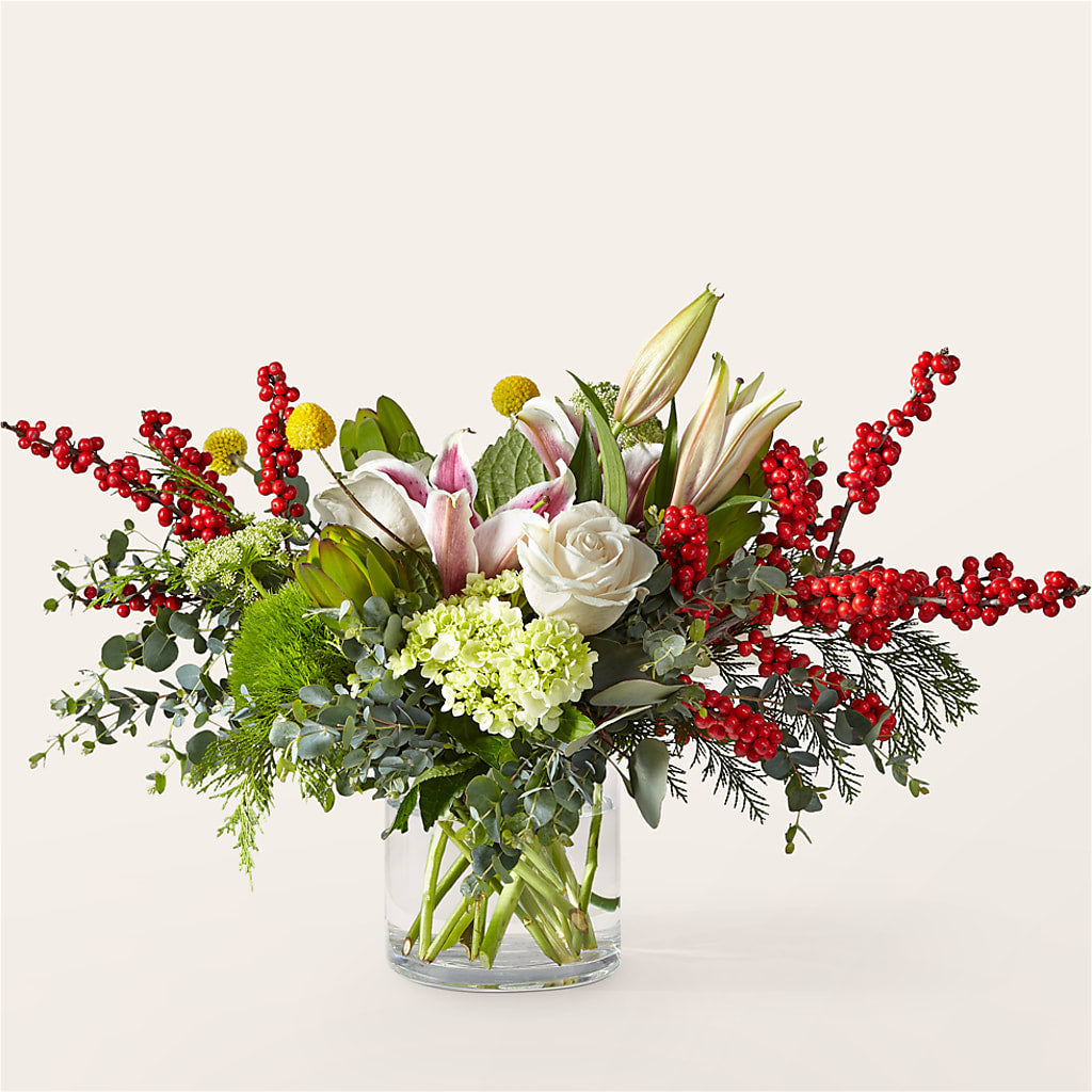 Berry & Bright Bouquet – Olive Branch Flowers, Chittenango NY