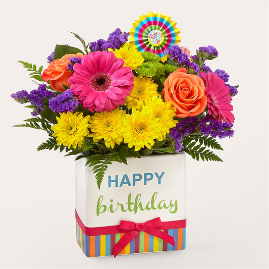 Birthday Brights Bouquet –  Olive Branch Flowers, Chittenango NY