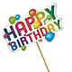 Happy Birthday Pick –  Olive Branch Flowers, Chittenango NY