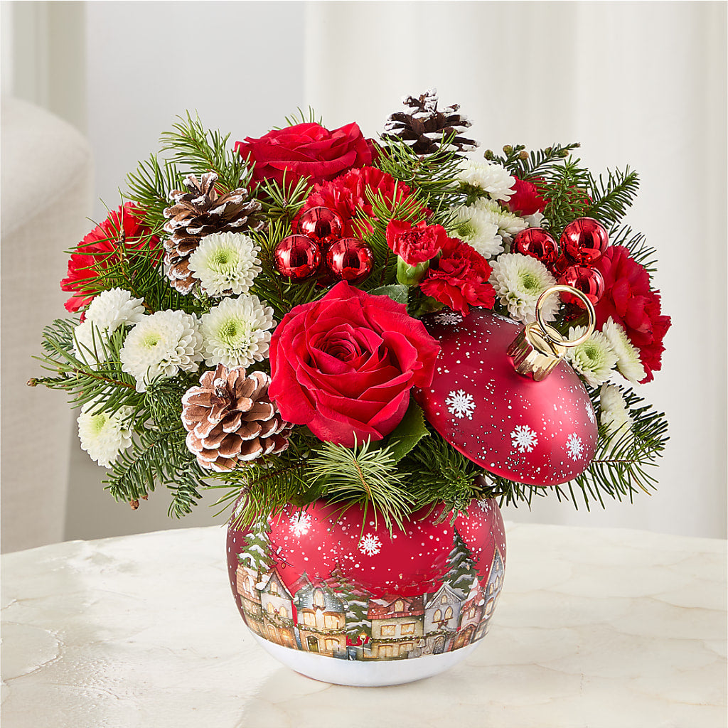 Christmas Carols Ornament –  Olive Branch Flowers, Chittenango NY