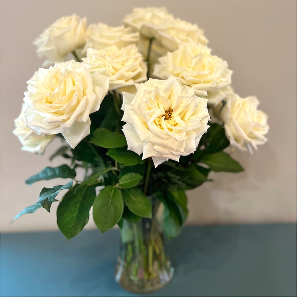 Long Stem Yellow Rose Bouquet –  Olive Branch Flowers, Chittenango NY