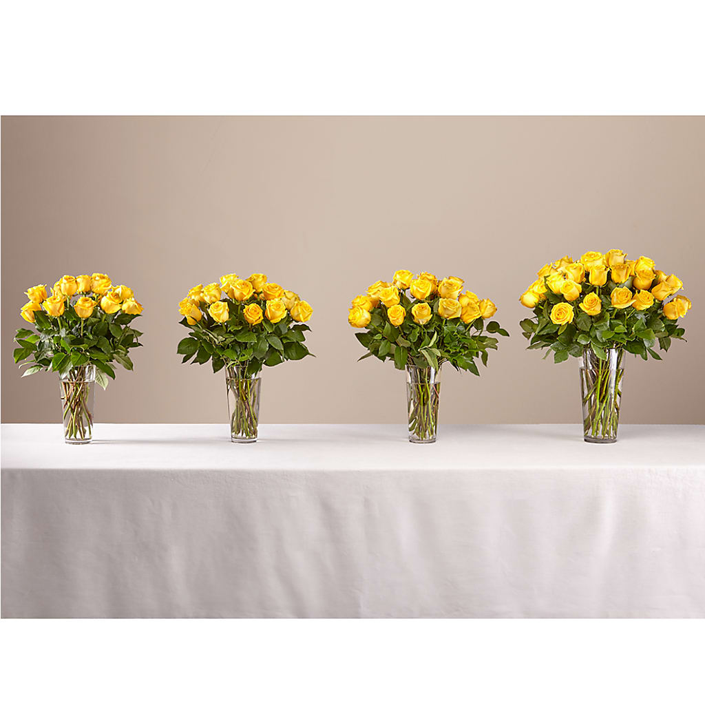 Long Stem Yellow Rose Bouquet –  Olive Branch Flowers, Chittenango NY