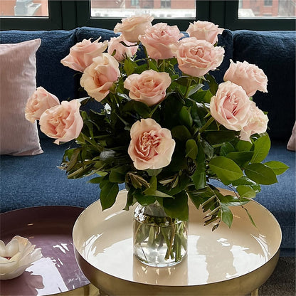 Long Stem Pink Rose Bouquet –  Olive Branch Flowers, Chittenango NY