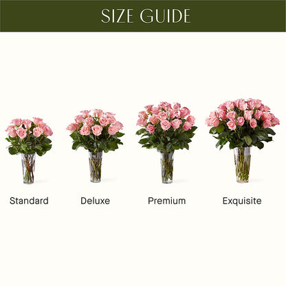 Long Stem Pink Rose Bouquet –  Olive Branch Flowers, Chittenango NY