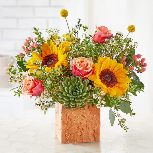 Sunflower Season Bouquet –  Olive Branch Flowers, Chittenango NY