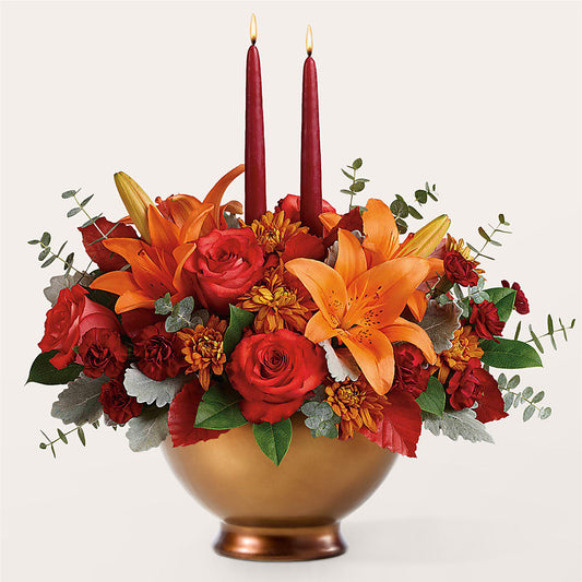 Fruits of Fall Centerpiece –  Olive Branch Flowers, Chittenango NY