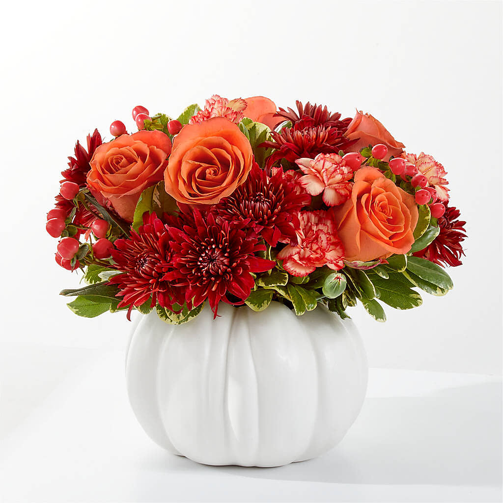Autumn Air Pumpkin Bouquet –  Olive Branch Flowers, Chittenango NY