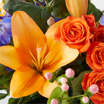 Radiant Citrus Bouquet –  Olive Branch Flowers, Chittenango NY