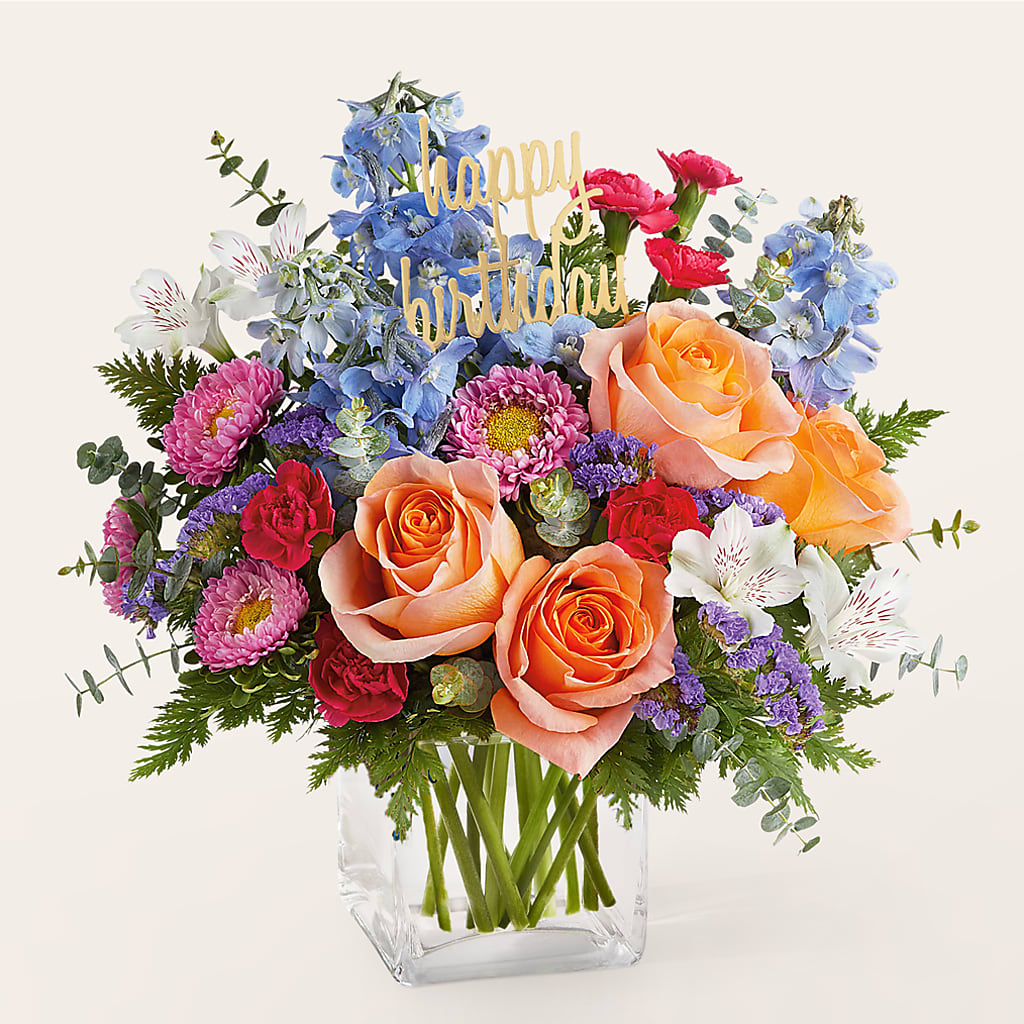 Birthday Bash Bouquet –  Olive Branch Flowers, Chittenango NY