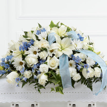 Tender Treasure Casket Spray –  Olive Branch Flowers, Chittenango NY