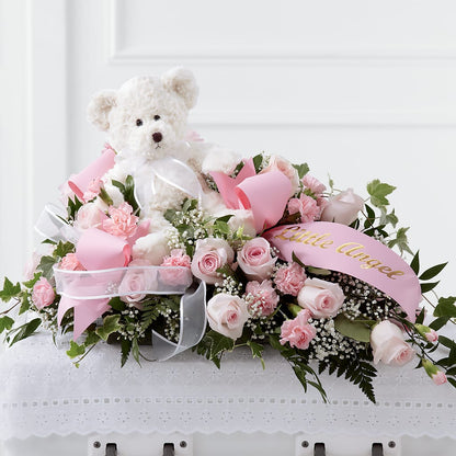 Touch of Sympathy Casket Spray –  Olive Branch Flowers, Chittenango NY