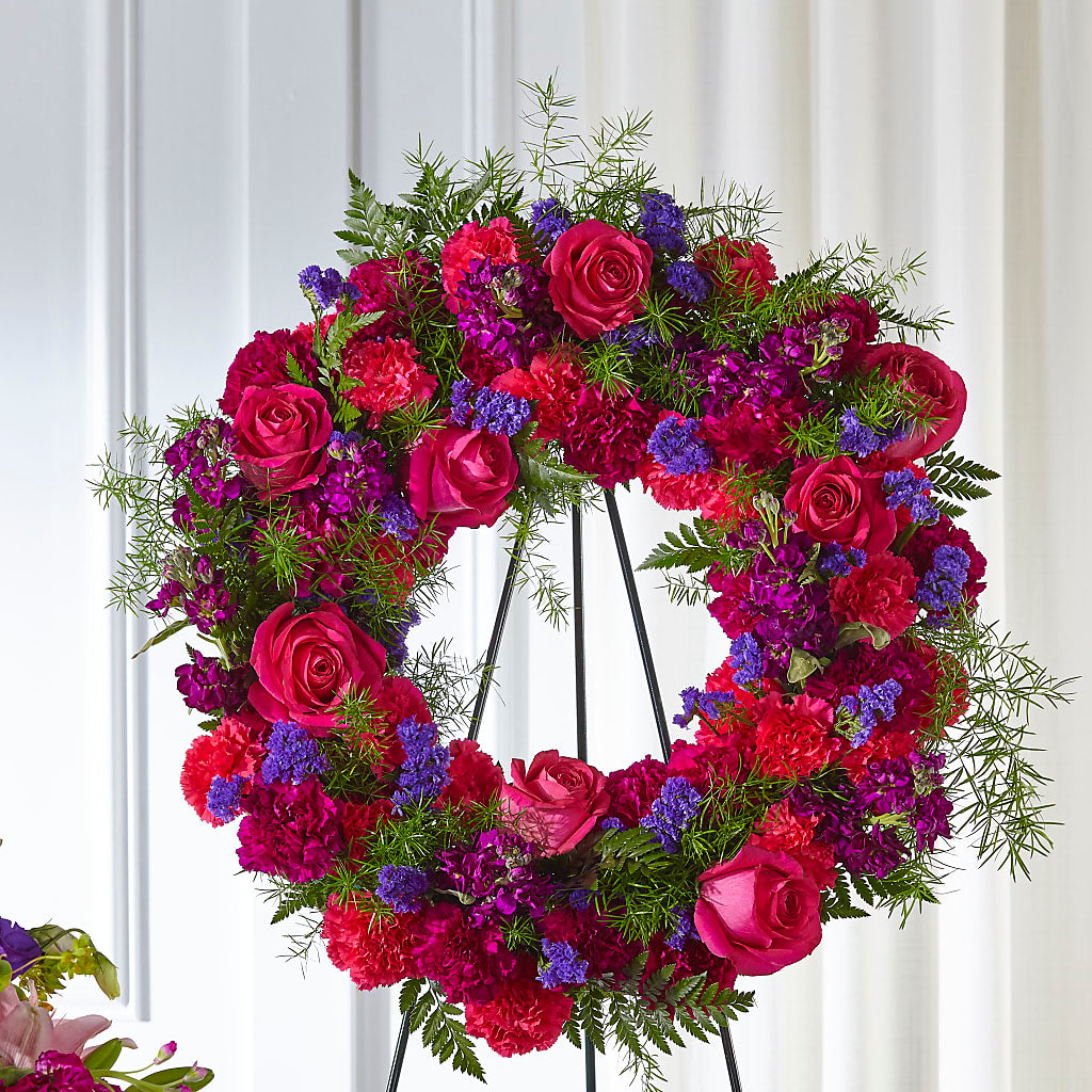 Calming Colors Wreath –  Olive Branch Flowers, Chittenango NY