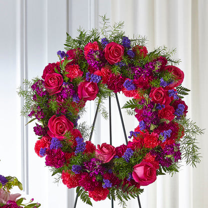 Calming Colors Wreath –  Olive Branch Flowers, Chittenango NY