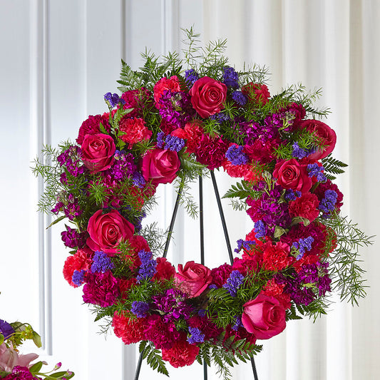 Calming Colors Wreath –  Olive Branch Flowers, Chittenango NY