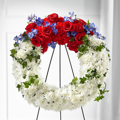 Patriotic Passion Wreath –  Olive Branch Flowers, Chittenango NY