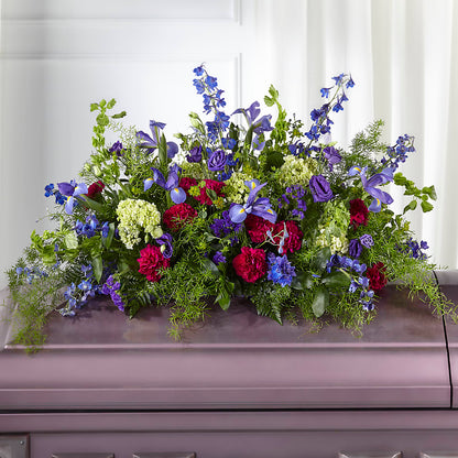 Always Treasured Casket Spray –  Olive Branch Flowers, Chittenango NY