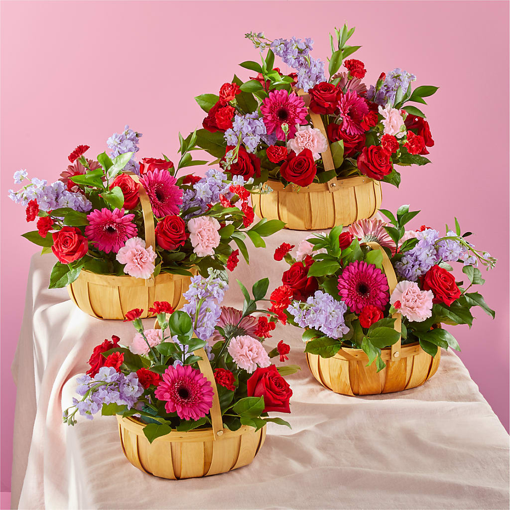Pink Picnic Basket –  Olive Branch Flowers, Chittenango NY