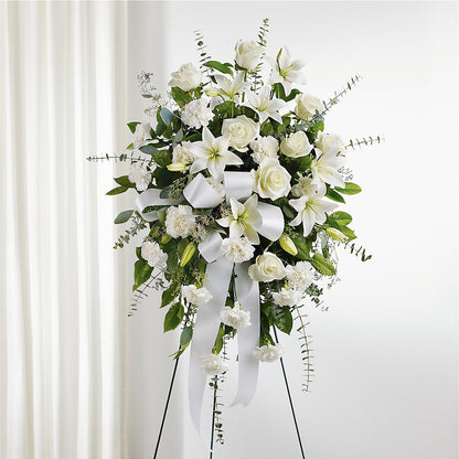 With Care Standing Spray –  Olive Branch Flowers, Chittenango NY
