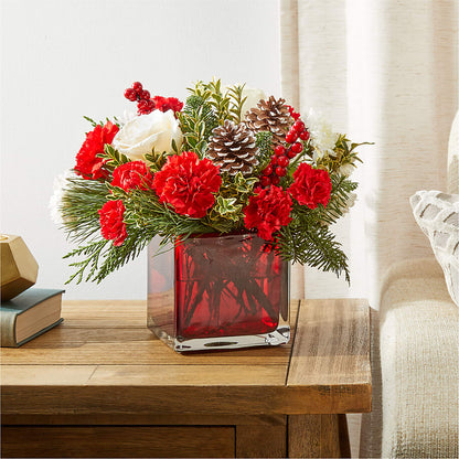 Christmas Market Bouquet –  Olive Branch Flowers, Chittenango NY
