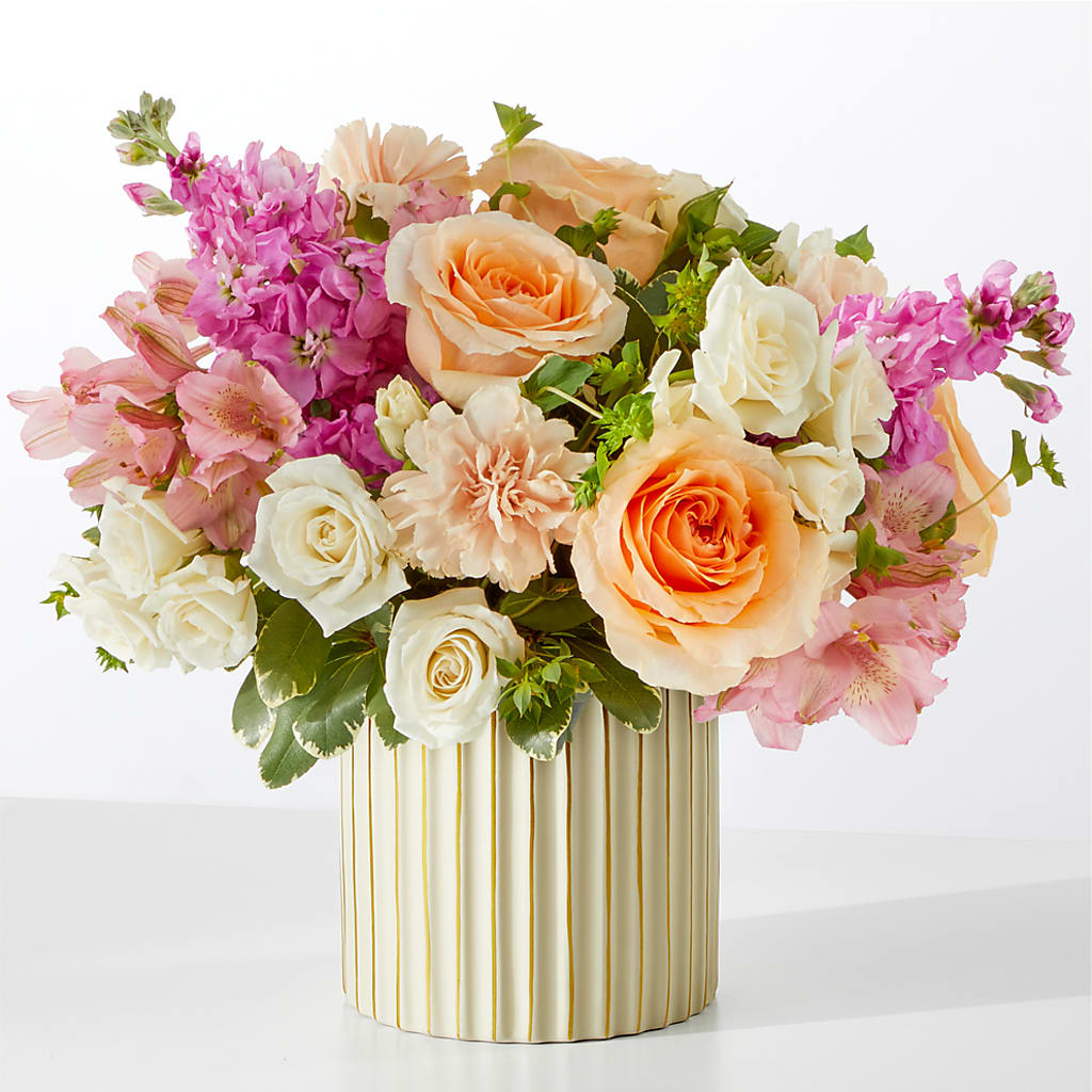 Paradise Bouquet with Ivory Vase –  Olive Branch Flowers, Chittenango NY