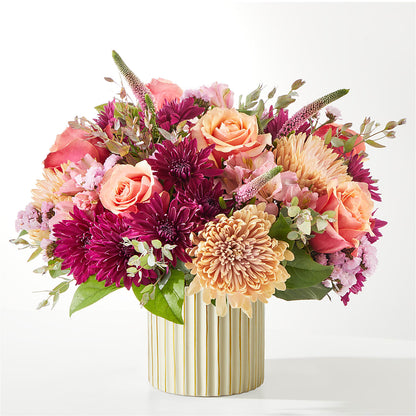 Berry Cobbler Bouquet with Ivory Vase –  Olive Branch Flowers, Chittenango NY