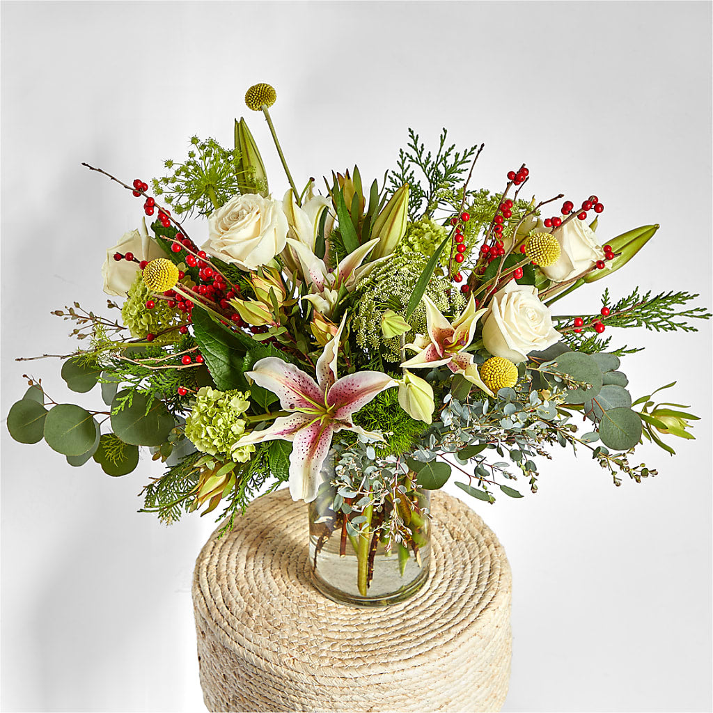 Berry & Bright Bouquet –  Olive Branch Flowers, Chittenango NY