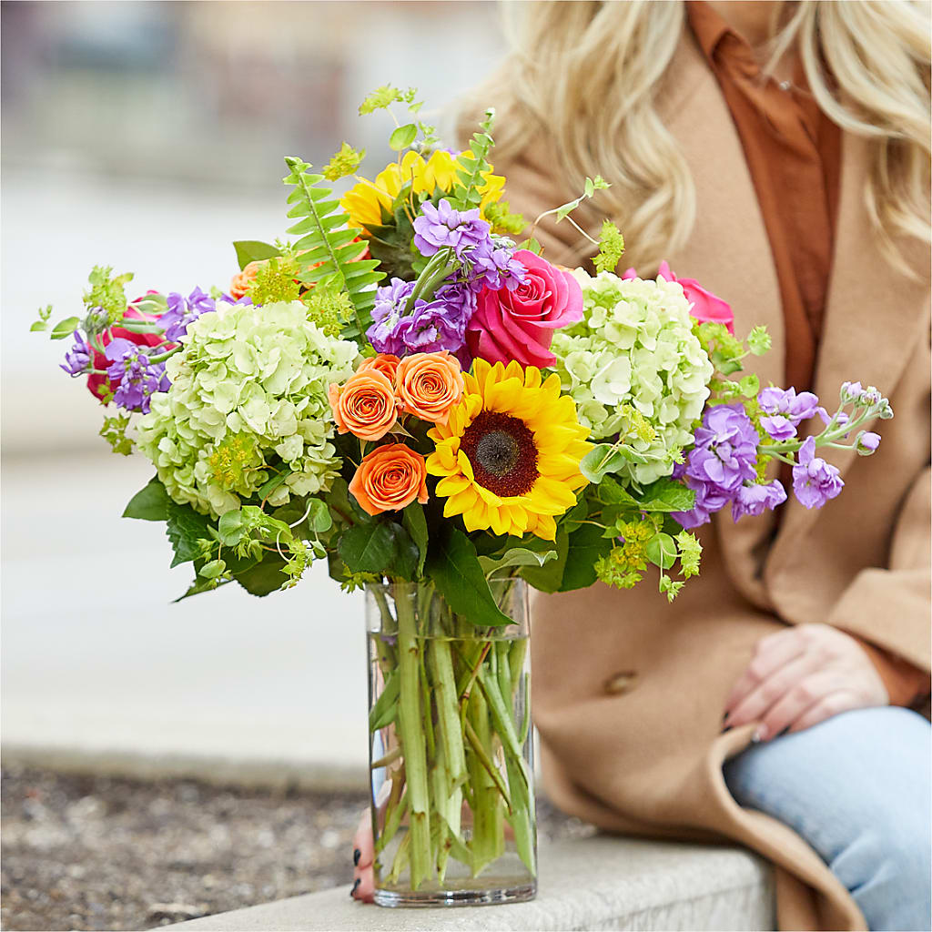 Vibrant Greetings Bouquet –  Olive Branch Flowers, Chittenango NY
