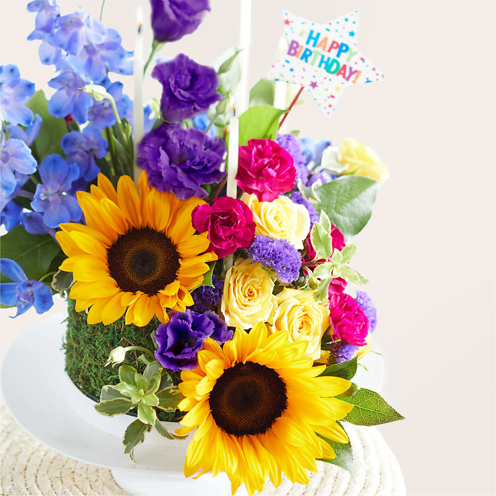 Star of the Day Floral Cake –  Olive Branch Flowers, Chittenango NY